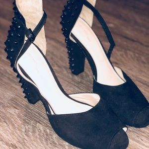 Zara studded heeled sandals